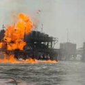 Reportan al menos dos heridos por incendio en plataforma petrolera en el Lago de Maracaibo