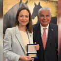 María Corina Machado se reunió con el presidente de Panamá, José Raúl Mulino