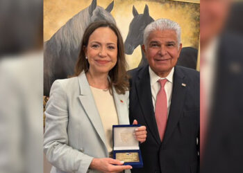 María Corina Machado se reunió con el presidente de Panamá, José Raúl Mulino
