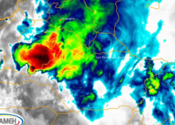 Inameh prevé lluvias con descargas eléctricas en el Occidente, los Andes y los Llanos de Venezuela