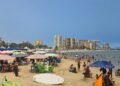 Playas de Lechería estuvieron concurridas en el Día del Trabajador