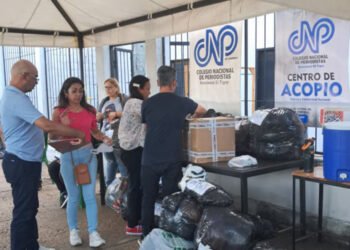 Periodistas de El Tigre instalan centro de acopio en apoyo a damnificados