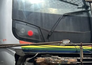 Un tren del Metro de Caracas se descarrila en los talleres de Propatria y causa daños materiales