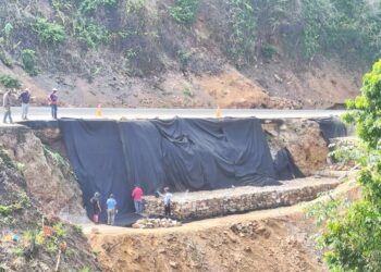 Reportan avances en trabajos de corrección de una falla de borde en la Troncal 9