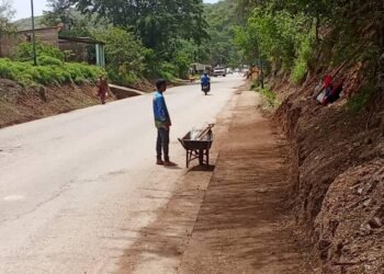 En alianza con empresas privadas realizaron mantenimiento vial en el tramo Puerto Santo-Carúpano