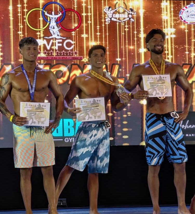 Gabriel Maestre logró un subcampeonato en cita nacional de fisicoculturismo