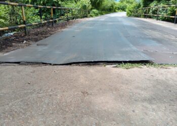 Conductores reportan deterioro del puente en la vía Anaco - Santa Ana