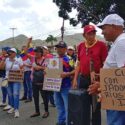 Coalición Sindical de Bermúdez encabezó protesta por mejoras laborales y por un cronograma electoral (+Fotos)