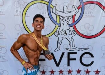 Gabriel Maestre logró un subcampeonato en cita nacional de fisicoculturismo