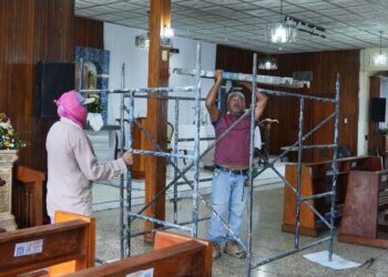 Inician rehabilitación de la iglesia Nuestra Señora de Guadalupe de Barcelona (+Fotos)