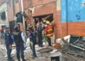 Dos personas resultaron heridas tras explosión de bombona de gas en un local de comida en Caracas