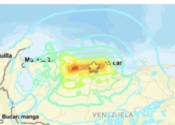 USGS reubicó el epicentro del sismo de magnitud 7,5 en las costas de La Guaira