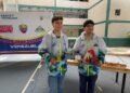 David Rosario y Manuel Makencie posaron con sus trofeos