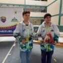 David Rosario y Manuel Makencie posaron con sus trofeos