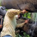Repararon alimentador de agua en la avenida Universitaria de Carúpano