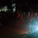 La gente salió a protestar por la situación de la electricidad en Yaguaraparo