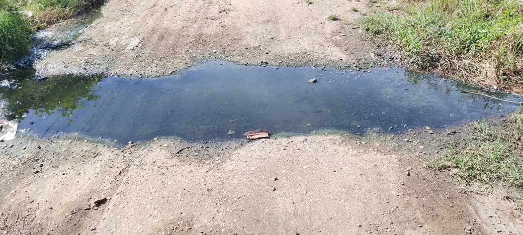 Las aguas servidas se desbordan en la calle 