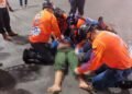 Joven motorizada resulta herida al colisionar con autobús expreso en El Tigre (+Fotos)