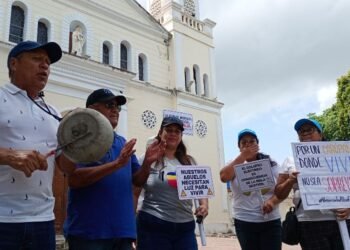 Vente Venezuela Bermúdez realizó jornada de protesta por los cortes eléctricos