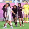 La portera Rebanales fue crucial para lograr el 4-2 que le dio el festejo final a las venezolanas