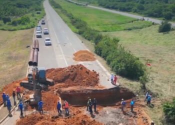 Restituyen el paso por la Troncal 9 tras reparación de alcantarilla