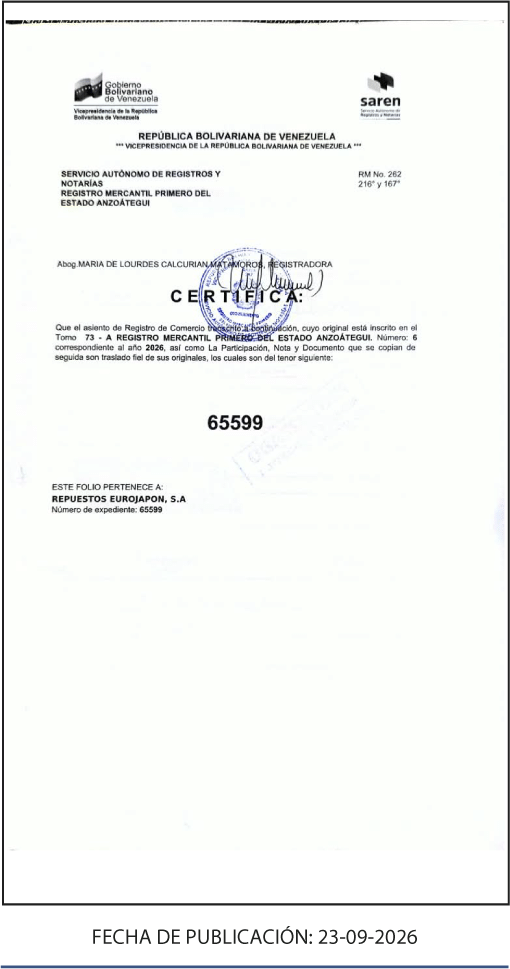 Otros Avisos 23/9/26