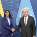 Guterres recibió a Delcy Rodríguez antes de reunión con Trump y de intervenir en la ONU