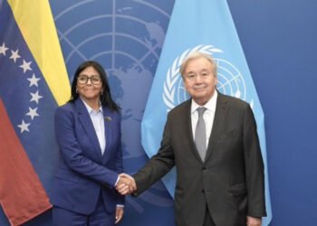 Guterres recibió a Delcy Rodríguez antes de reunión con Trump y de intervenir en la ONU