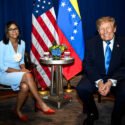 Donald Trump y Delcy Rodríguez se reunieron por primera vez en Nueva York
