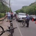 Según se conoció, los ciclistas tenían pocos minutos de haber cruzado frontera