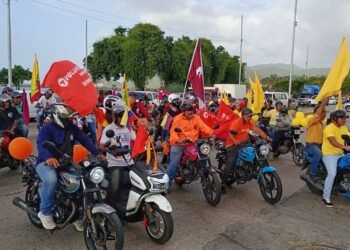 Sucre | PUD en Bermúdez realizó caravana para pedir elecciones y visibilizar los problemas del municipio
