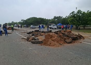 Continuaron trabajos de rehabilitación en la troncal 9