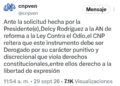 CNP pide derogar la Ley Contra el Odio tras solicitud de reforma de Delcy Rodríguez