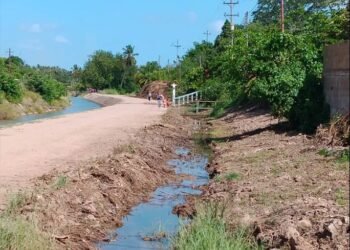 Limpieza incompleta de canal de riego en Cariaco causa inundaciones en el sector el Porvenir