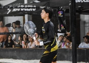 Portocruzano Andrés Potenza celebró título en nacional de tenis de playa