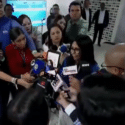 Delcy Rodríguez tilda de "show" el retorno a Venezuela de María Corina Machado