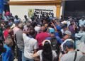 Los trabajadores marcharon hasta la sede de la Secretaría de Gobierno