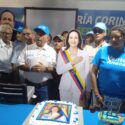 VV Anaco homenajeó a Machado bajo la expectativa de su retorno al país