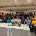 Bower Rosas, coordinador de Vente Venezuela en Nueva Esparta, durante la rueda de prensa ofrecida en Porlamar, junto con los partidos de la Plataforma Unitaria Democrática para anunciar la concentración del 22 de octubre