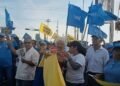 Las distintas toldas opositoras tomaron las calles de Anaco este miércoles
