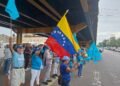 Militantes de VV en Puerto La Cruz piden elecciones y liberación de presos políticos